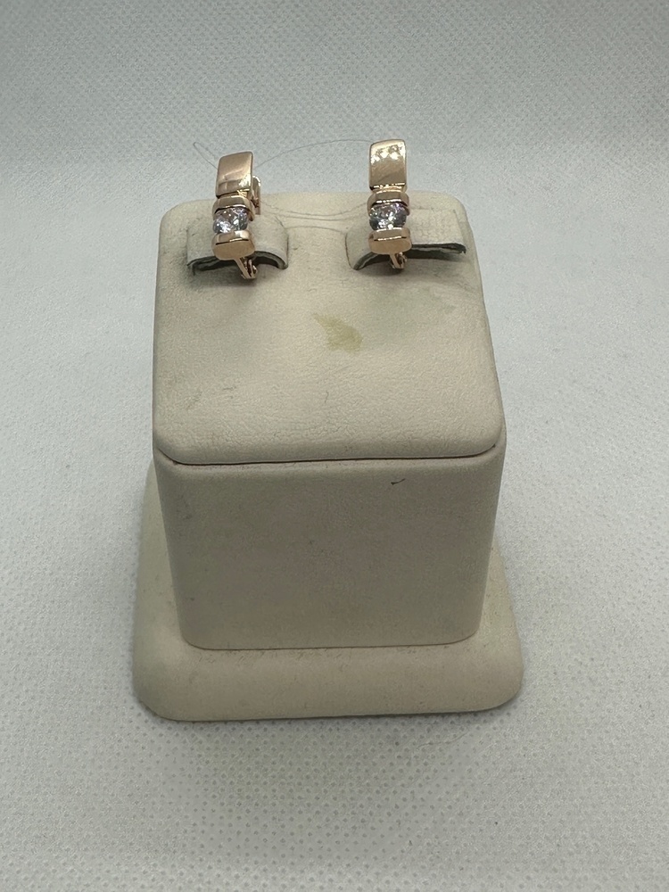 СЕРЬГИ С КАМНЕМ (Au 585)
