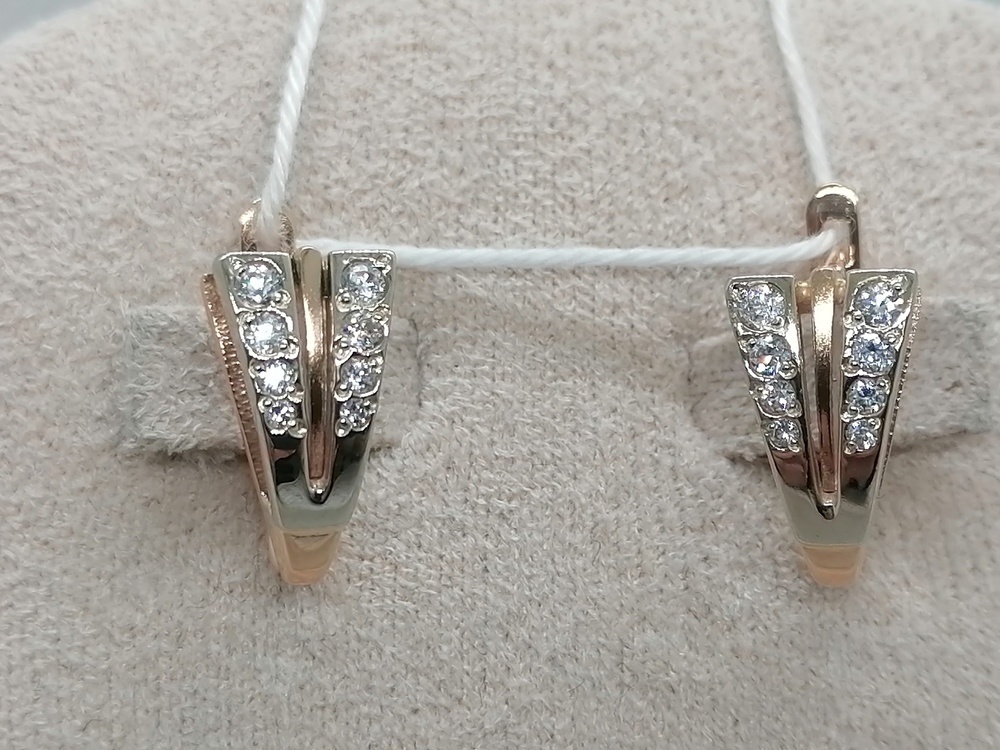 СЕРЬГИ С КАМНЯМИ (Au 585)