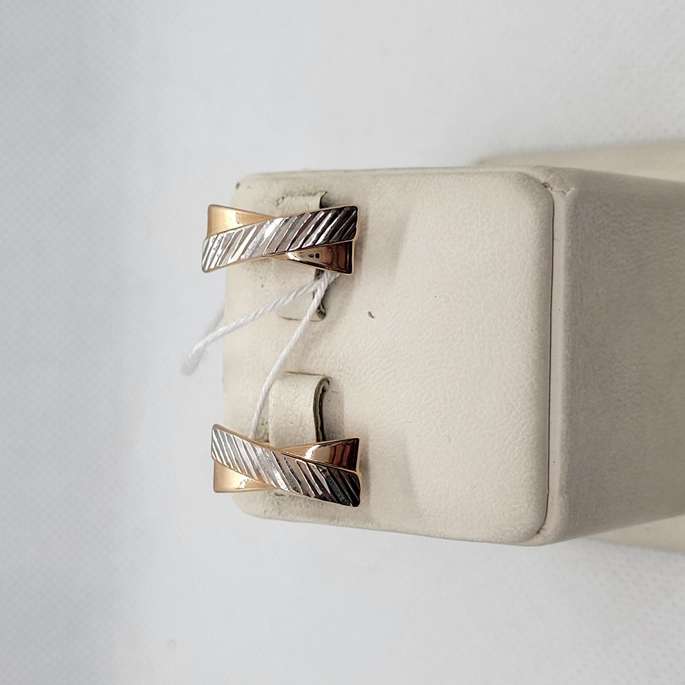 СБКМ585 СЕРЬГИ БЕЗ КАМНЯ (Au 585)