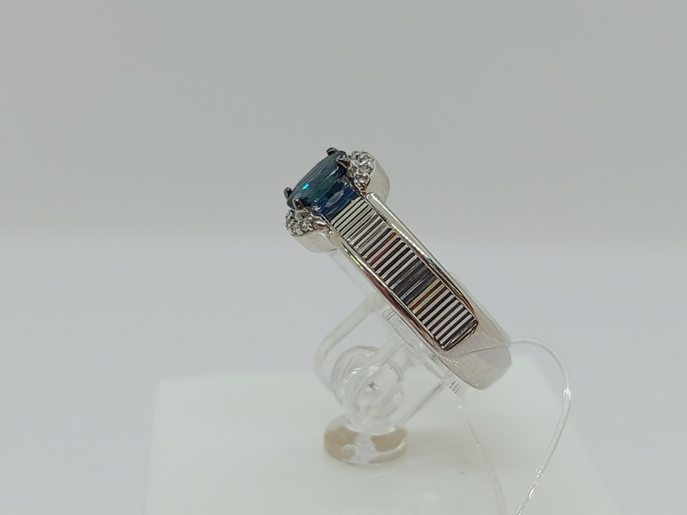 КОЛЬЦО Бриллиант, сапфир (Au 585)