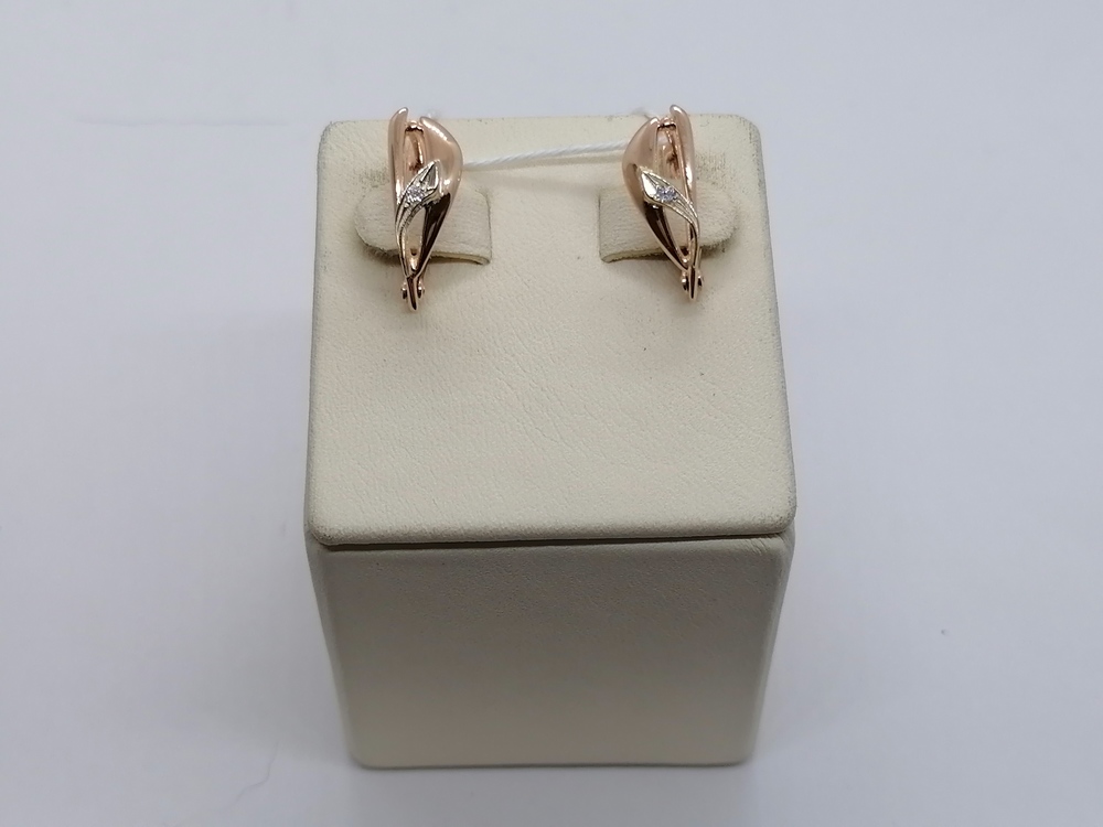 СЕРЬГИ С КАМНЕМ (Au 585)