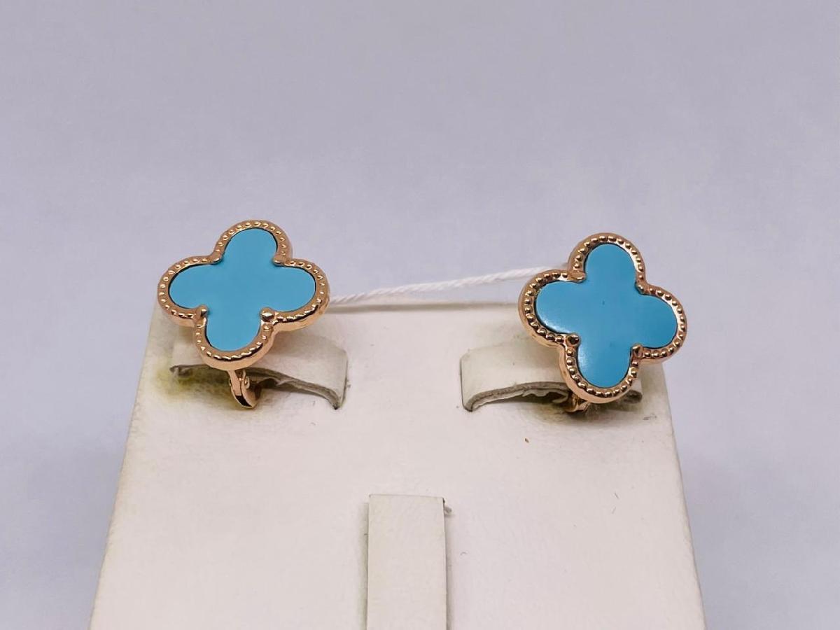 СЕРЬГИ С КАМНЕМ (Au 585)