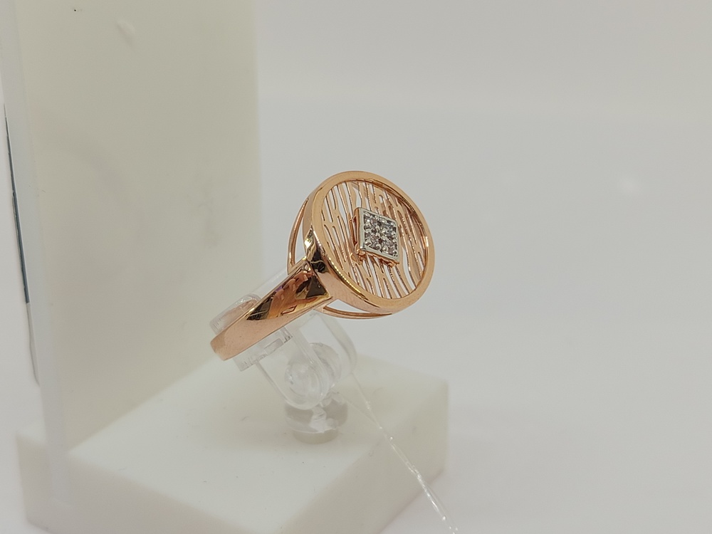 КОЛЬЦО С КАМНЯМИ (Au 585)