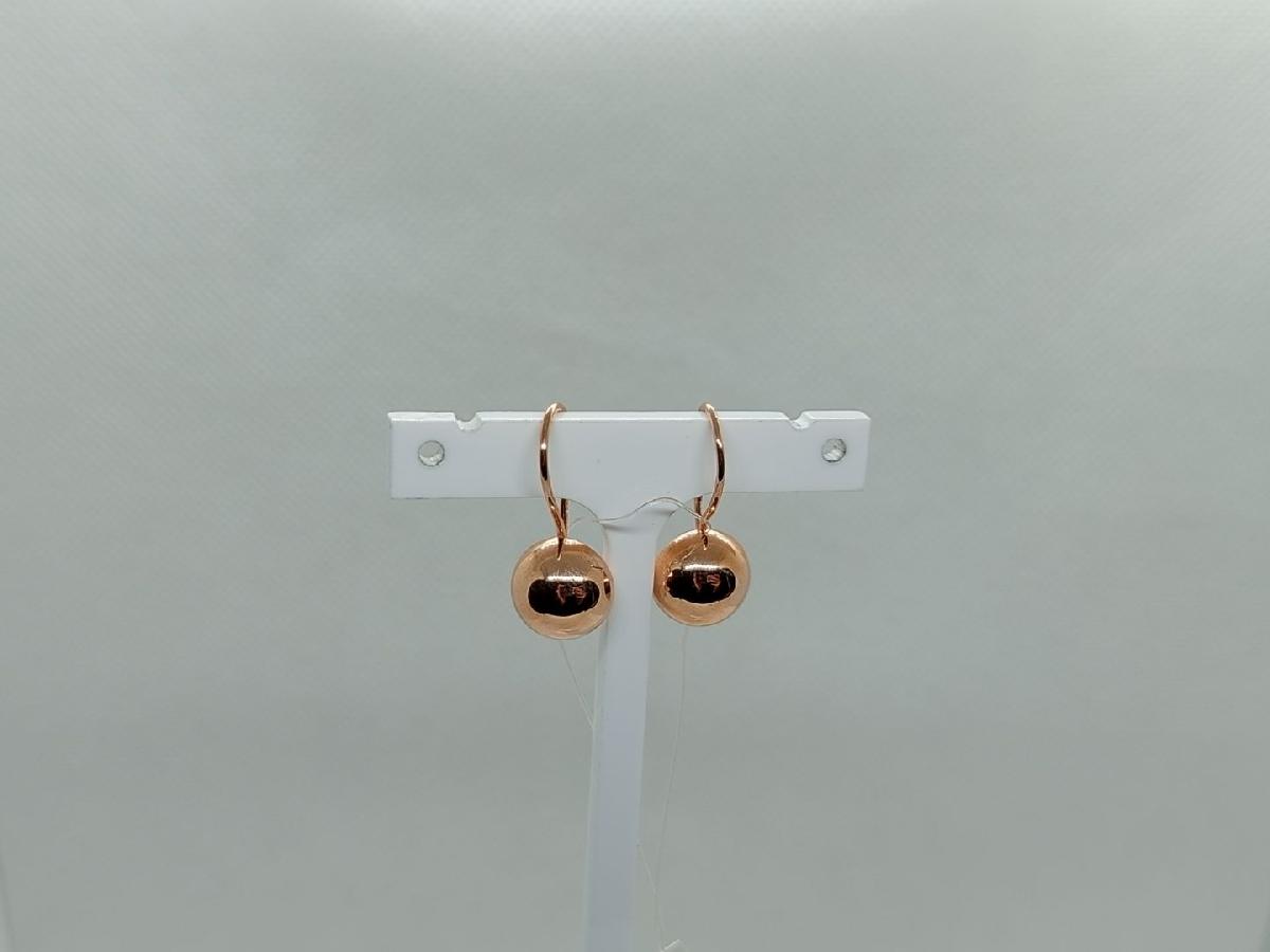 СЕРЬГИ ПЕТЕЛЬКА без камня (Au 585)