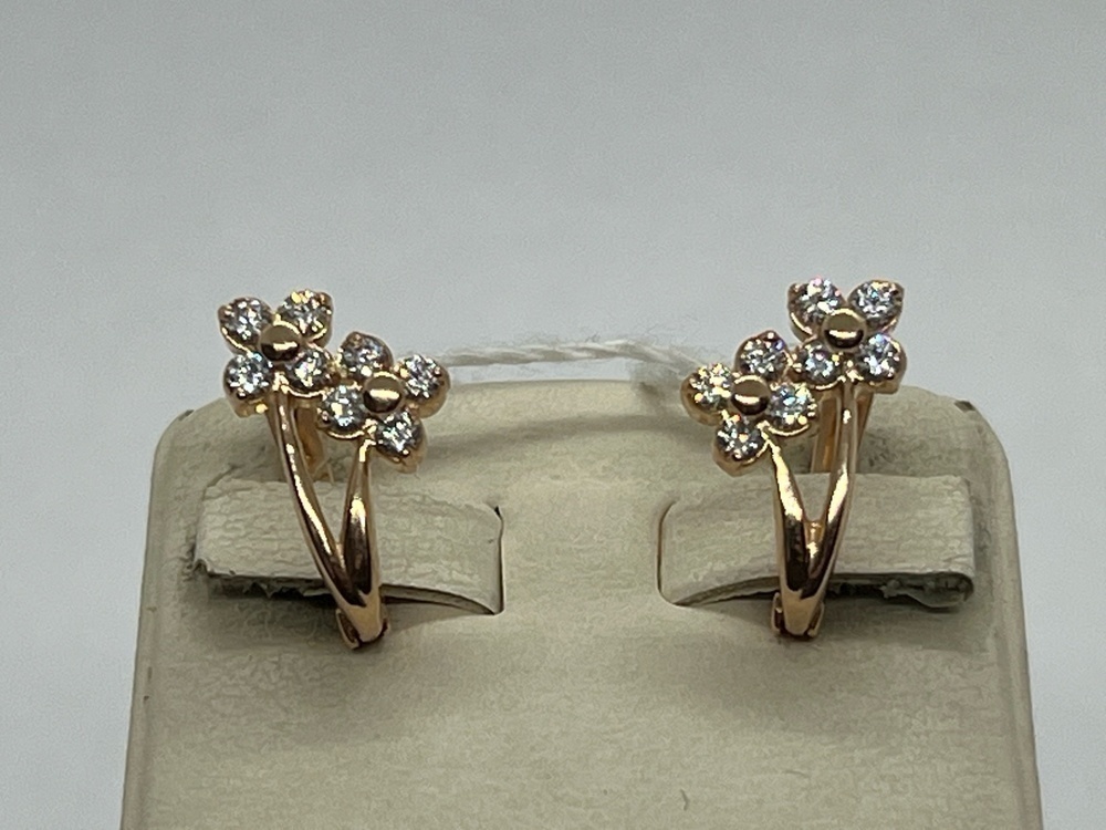 СЕРЬГИ С КАМНЯМИ (Au 585)