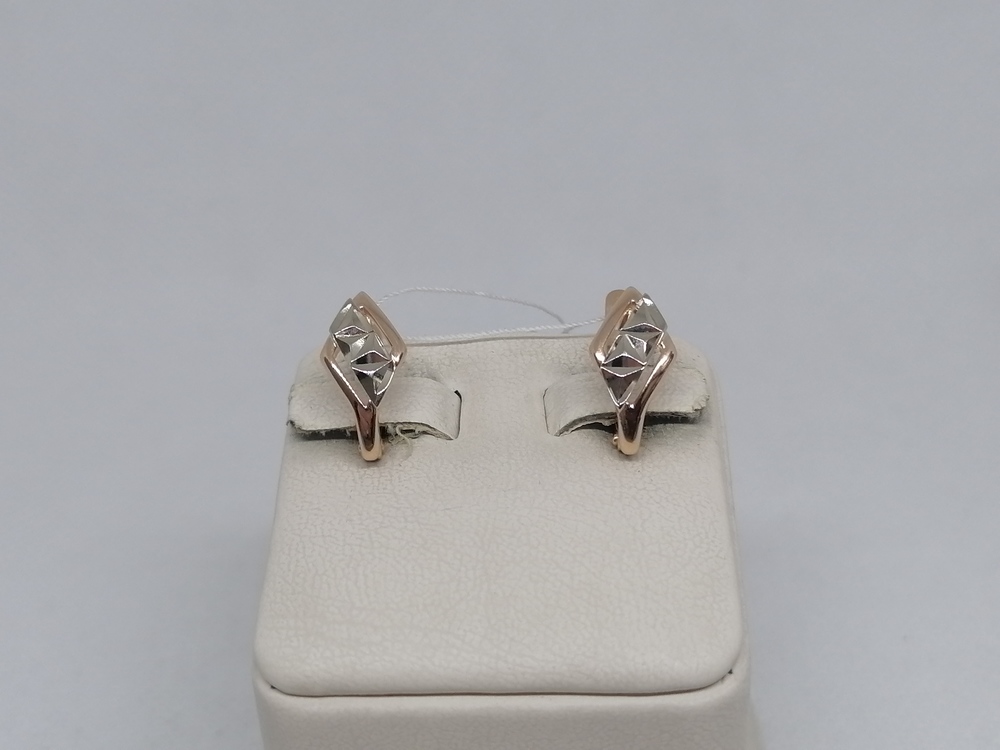 СБКМ585 СЕРЬГИ БЕЗ КАМНЯ (Au 585)