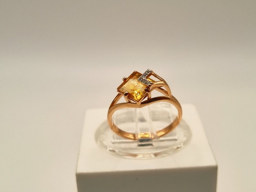 КОЛКМИ585 КОЛЬЦО С КАМНЯМИ (Au 585)