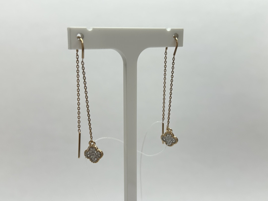 СЕРЬГИ ПРОДЕВКИ с камнями (Au 585)