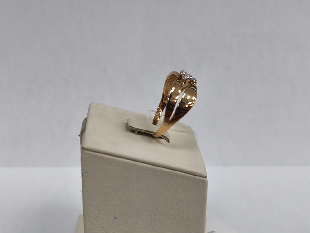 КОЛЬЦО С КАМНЯМИ (Au 585)