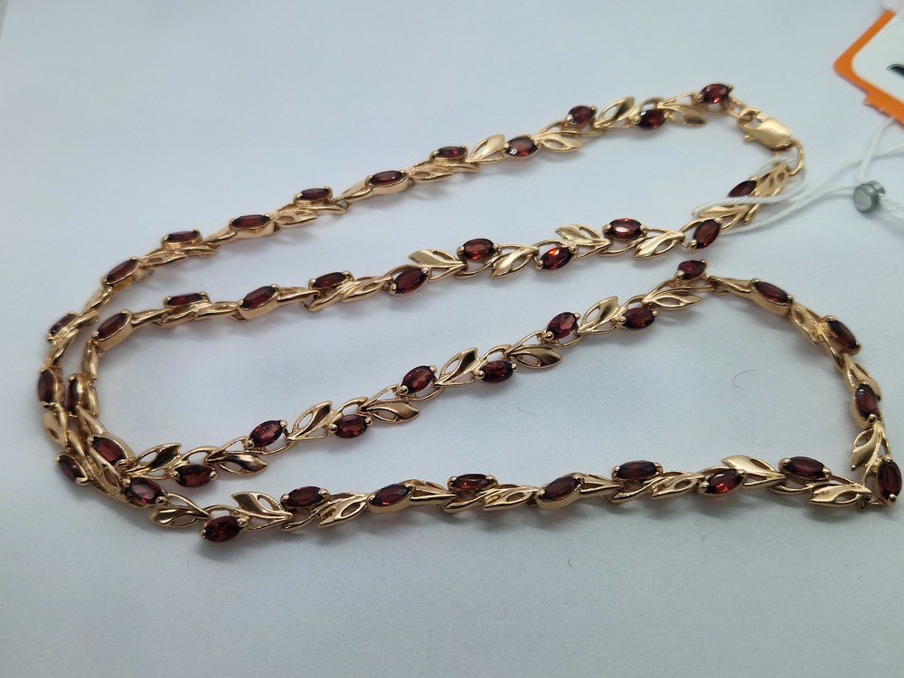 КОЛЬЕ С КАМНЯМИ Au 585