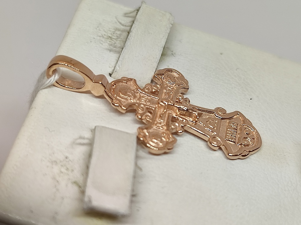 ПОДКБК585 ПОДВЕСКА КРЕСТ БЕЗ КАМНЯ (Au 585)