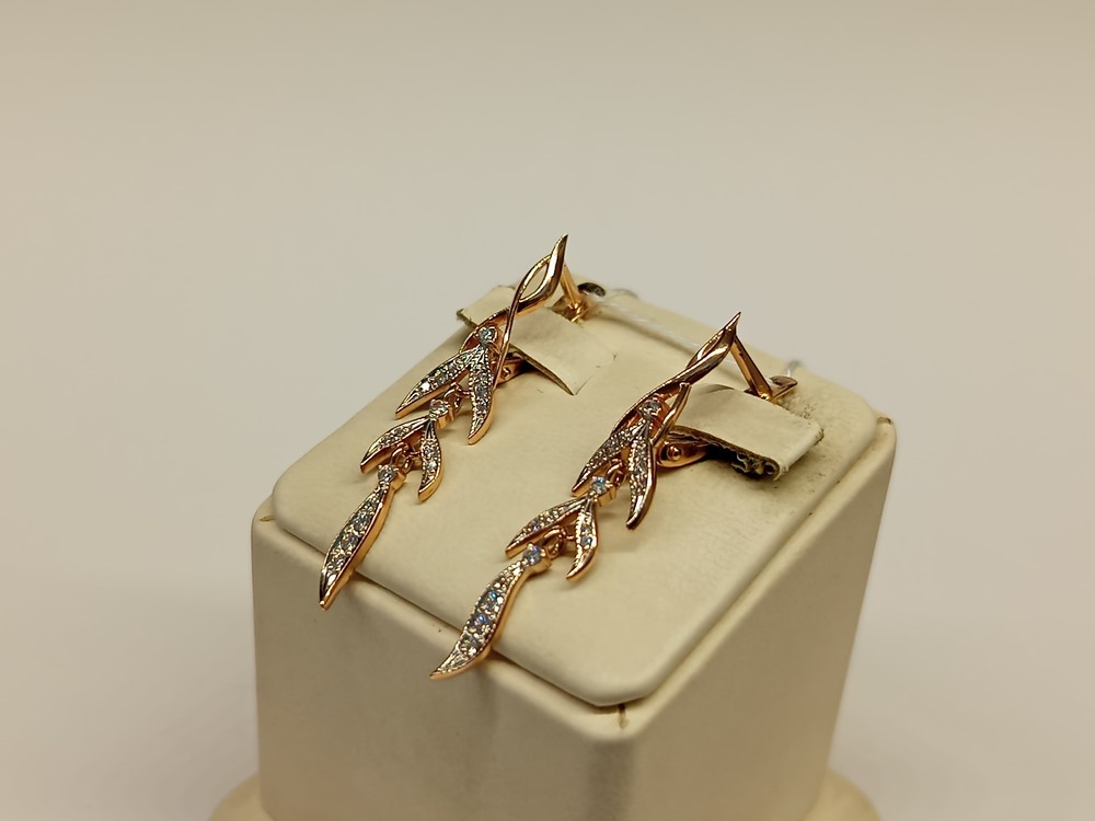 СЕРЬГИ С КАМНЯМИ (Au 585)