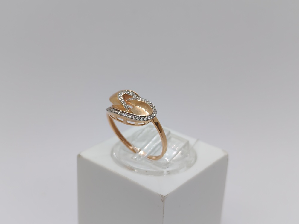 КОЛЬЦО С КАМНЯМИ (Au 585)