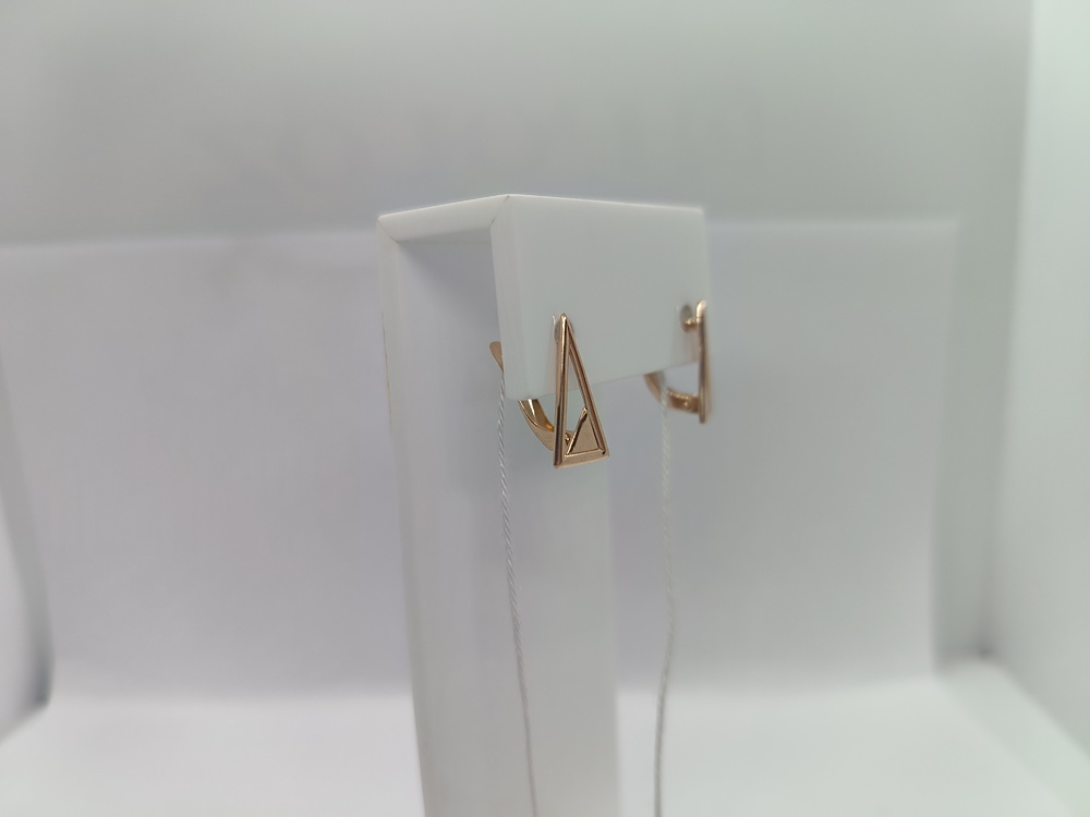 СБКМ585 СЕРЬГИ БЕЗ КАМНЯ (Au 585)