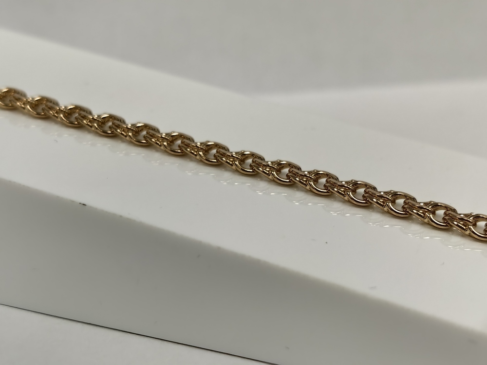 БЛБ585 БРАСЛЕТ ПОЛНОВЕСНЫЙ Бисмарк (Au 585)