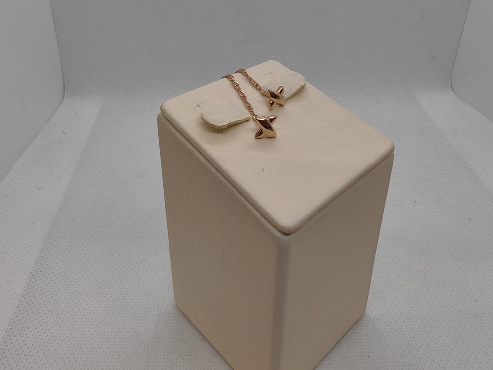 1402160 СЕРЬГИ ПРОДЕВКИ без камня (Au 585)