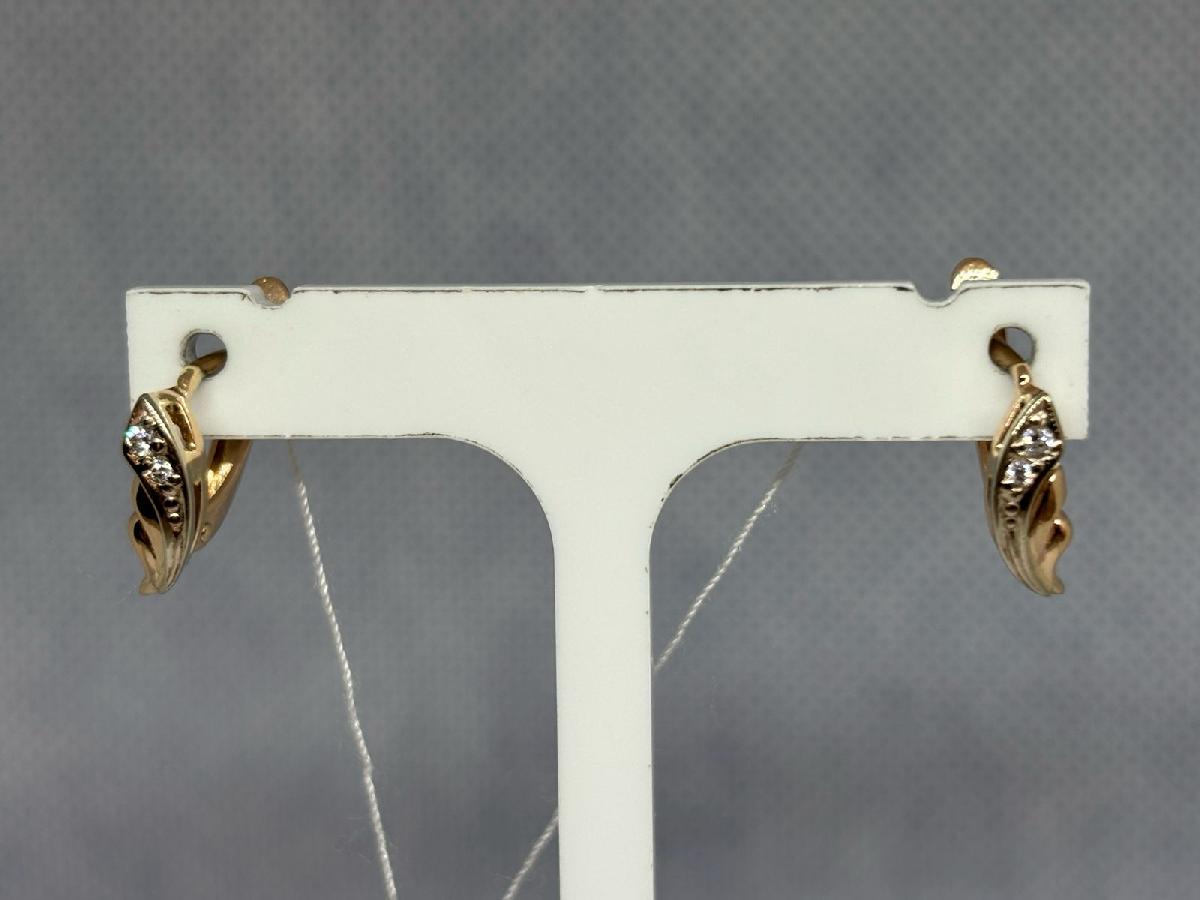 СКМИ585 СЕРЬГИ С КАМНЯМИ (Au 585)