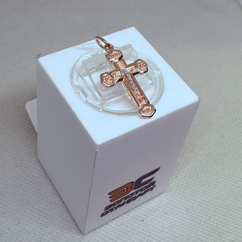 ПОДВЕСКА КРЕСТ без камня (Au 585)