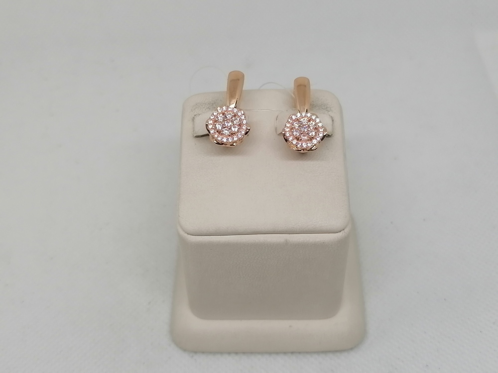 31913 СЕРЬГИ С КАМНЯМИ (Au 585)