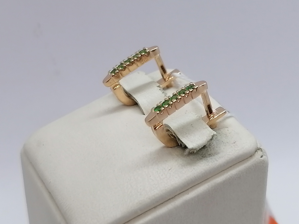 СКМИ585 СЕРЬГИ С КАМНЯМИ (Au 585)