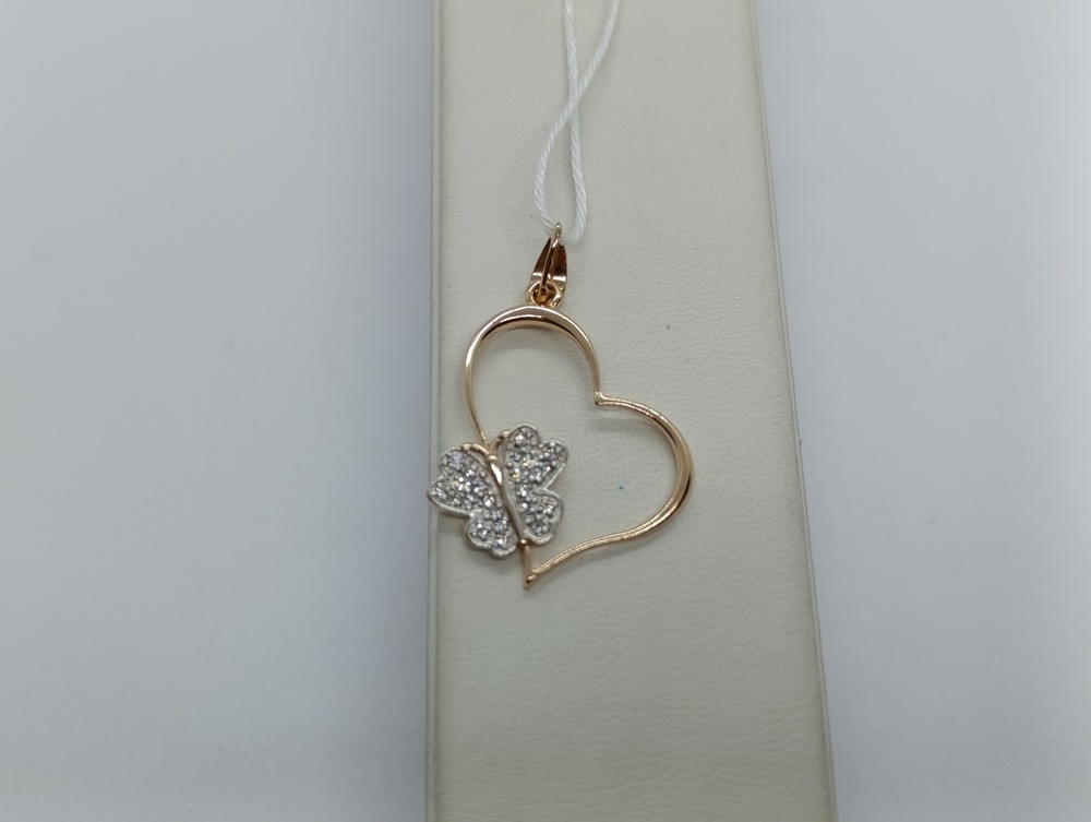 ПОДКМИ585 ПОДВЕСКА С КАМНЯМИ (Au 585)