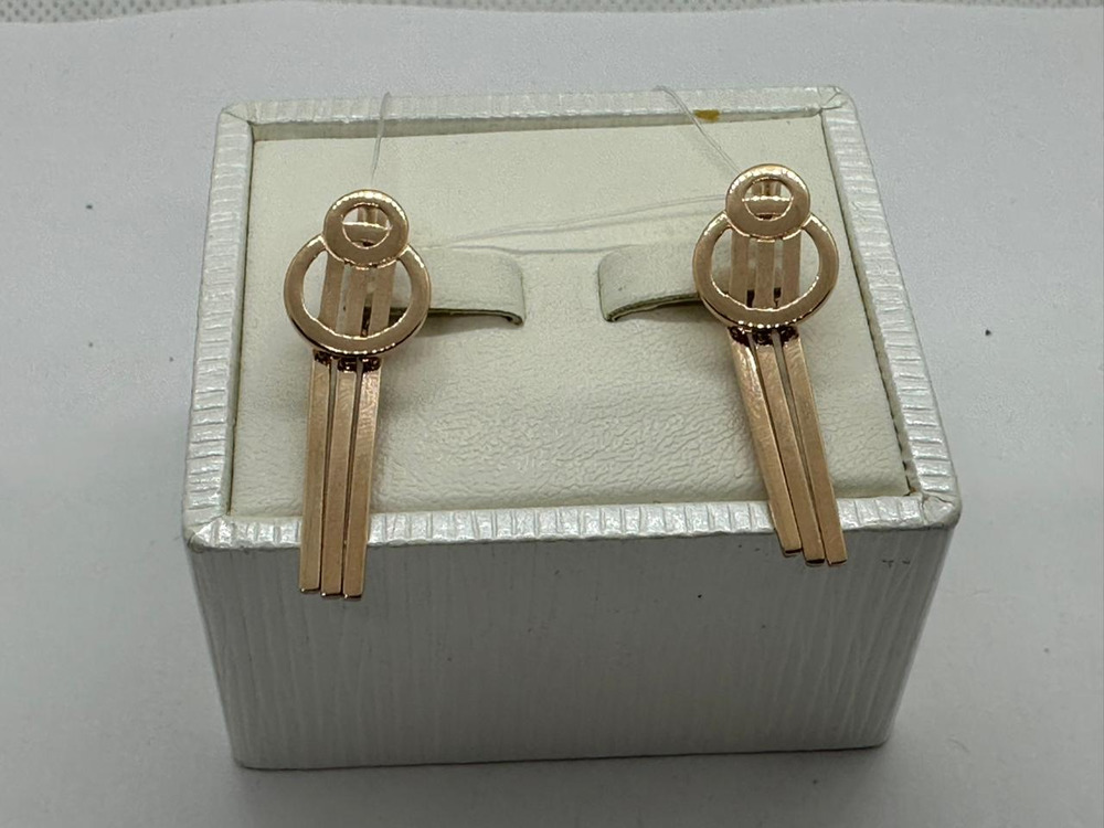 СЕРЬГИ БЕЗ КАМНЯ (Au 585)