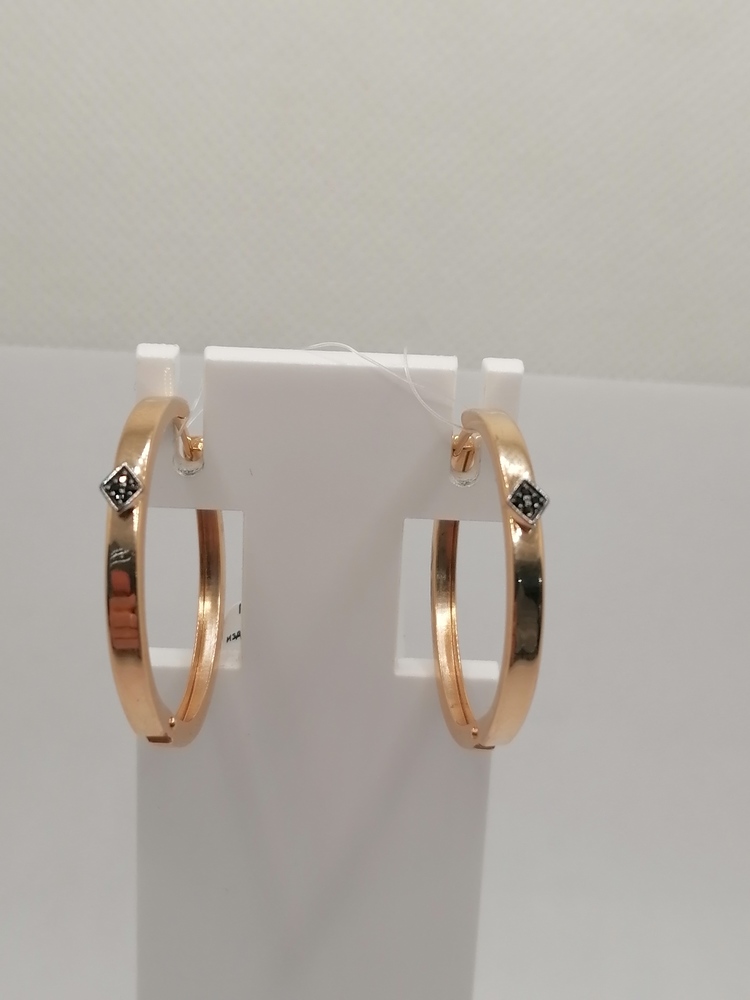 04-62-0423-04 СЕРЬГИ КОНГО с камнями (Au 585)