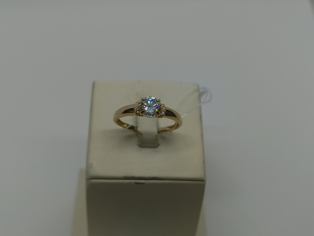 КОЛЬЦО С КАМНЯМИ (Au 585)