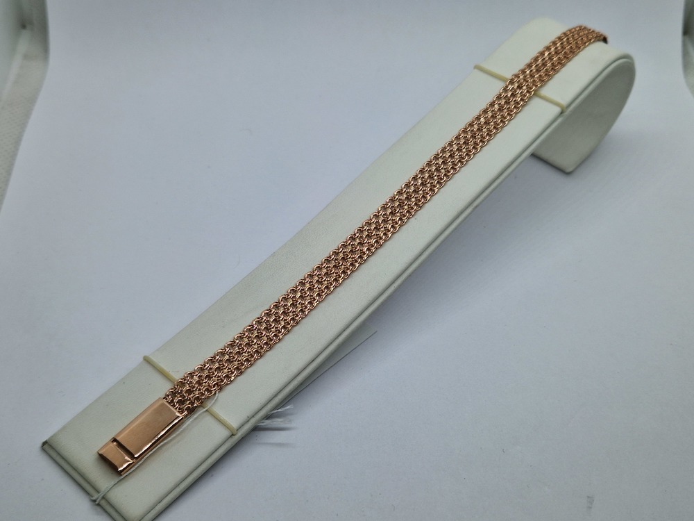 БРАСЛЕТ ПОЛНОВЕСНЫЙ Бисмарк тройной (Au 585)