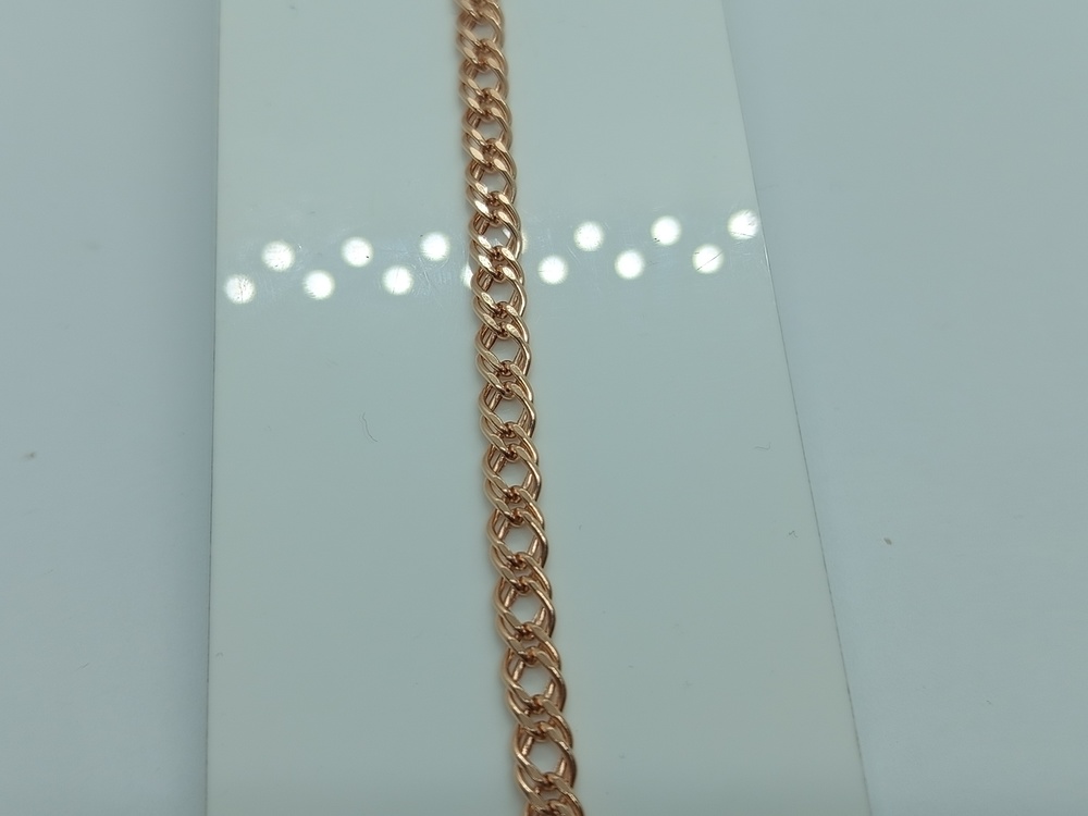 БРАСЛЕТ ПУСТОТЕЛЫЙ Ромб двойной (Au 585)