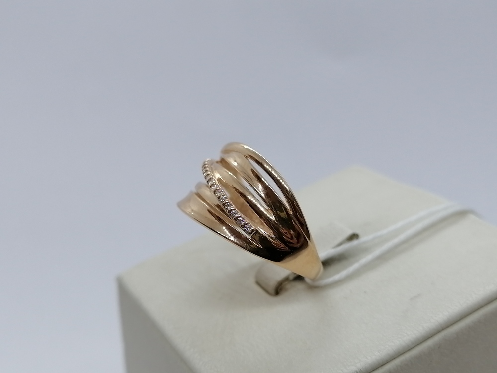 КОЛКМИ585 КОЛЬЦО С КАМНЯМИ (Au 585)