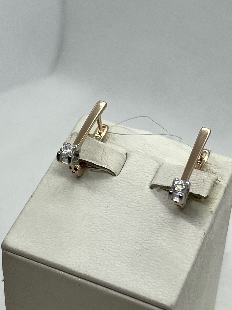 СЕРЬГИ С КАМНЕМ (Au 375)