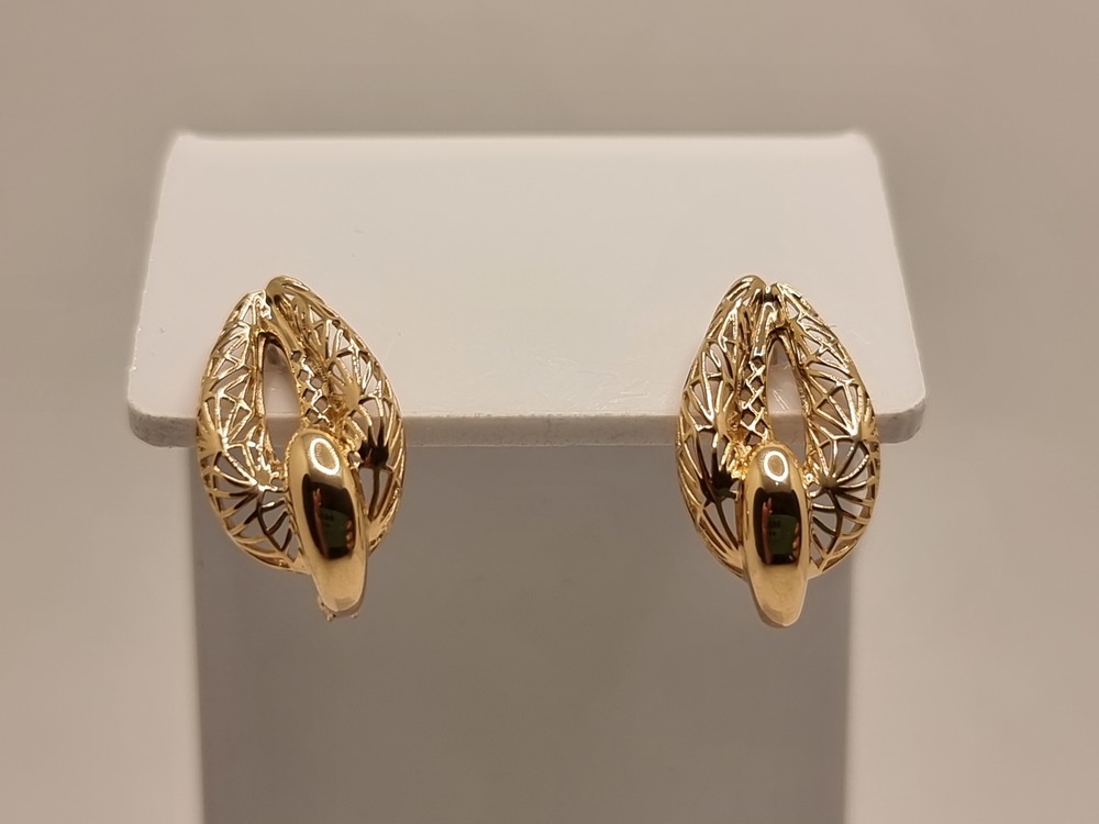 СЕРЬГИ БЕЗ КАМНЯ (Au 585)