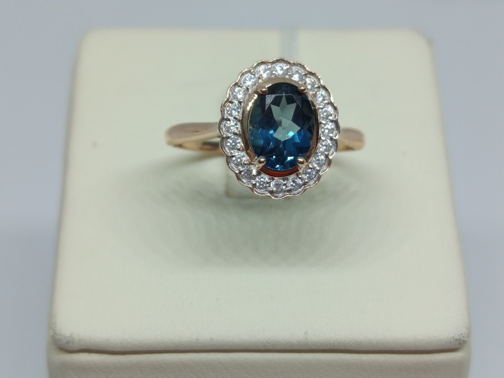 КОЛКМИ585 КОЛЬЦО С КАМНЯМИ (Au 585)