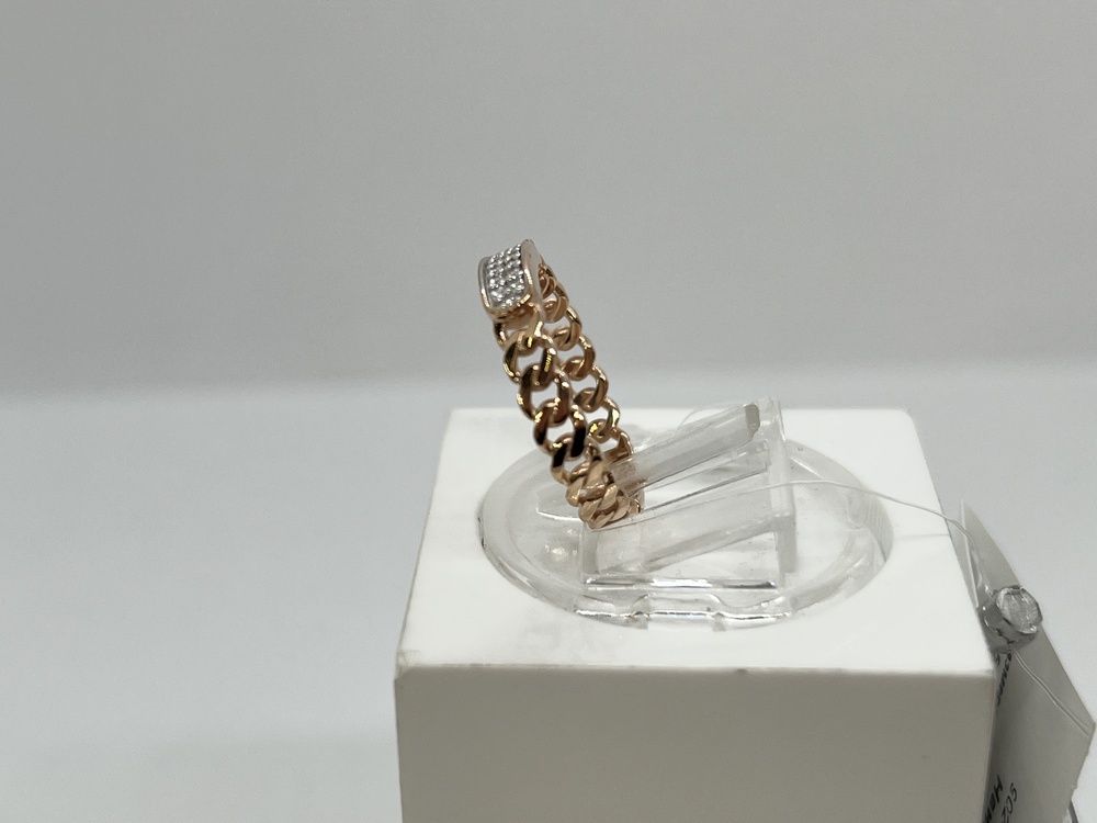 КОЛЬЦО С КАМНЯМИ (Au 585)