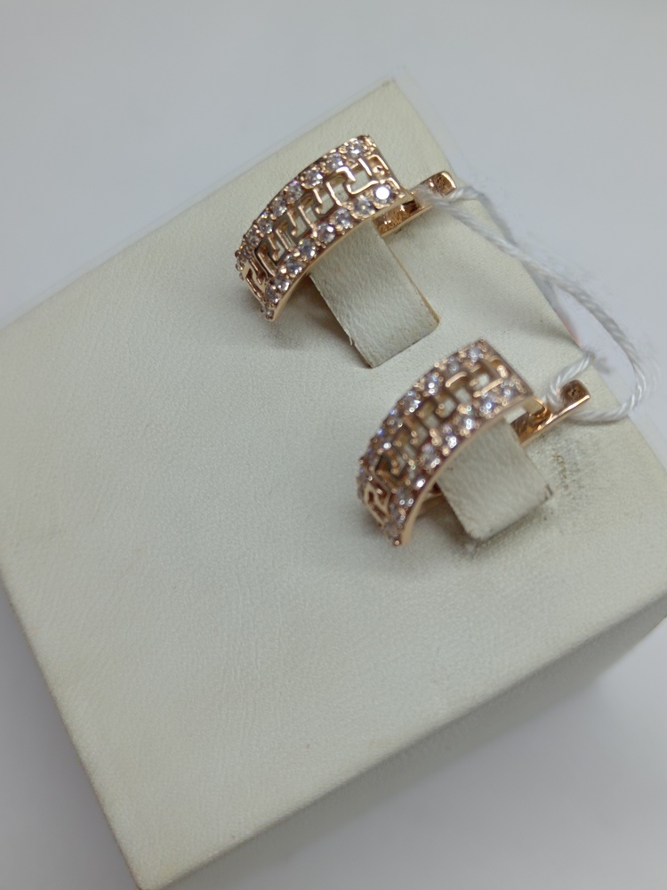 СКМИ585 СЕРЬГИ С КАМНЯМИ (Au 585)