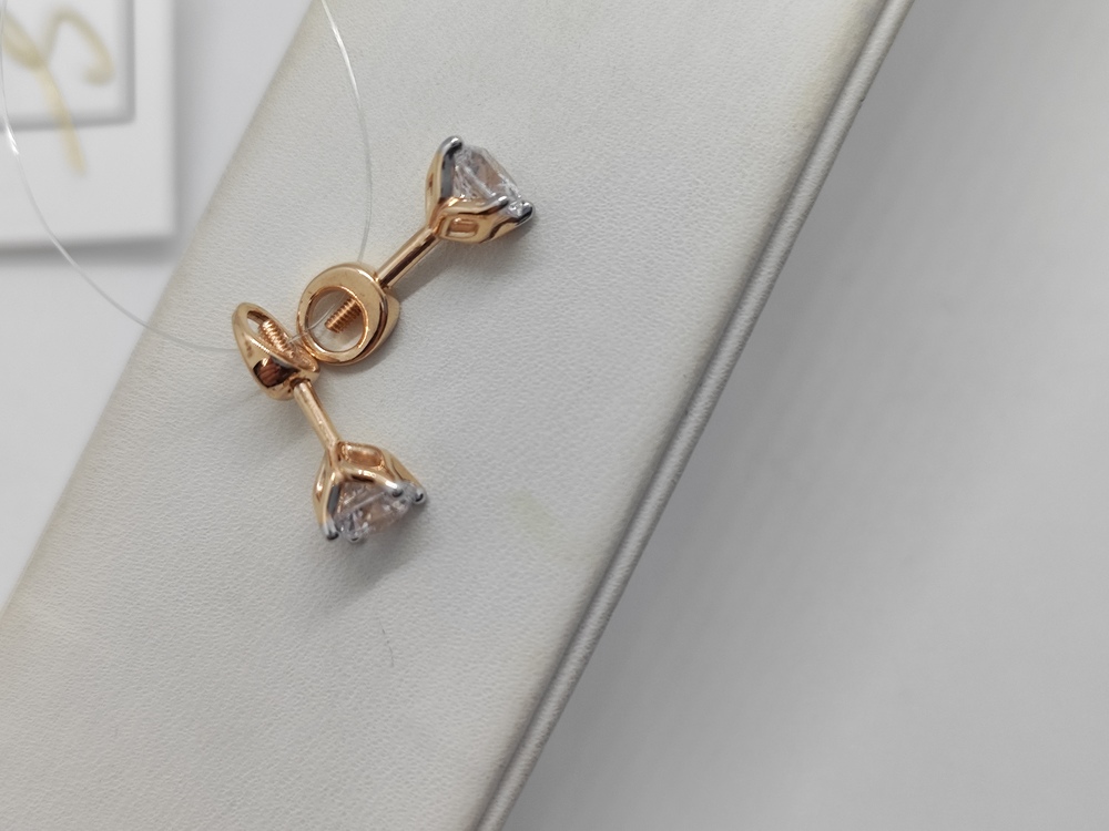 01-214497 СЕРЬГИ ПУСЕТЫ (Au 585)