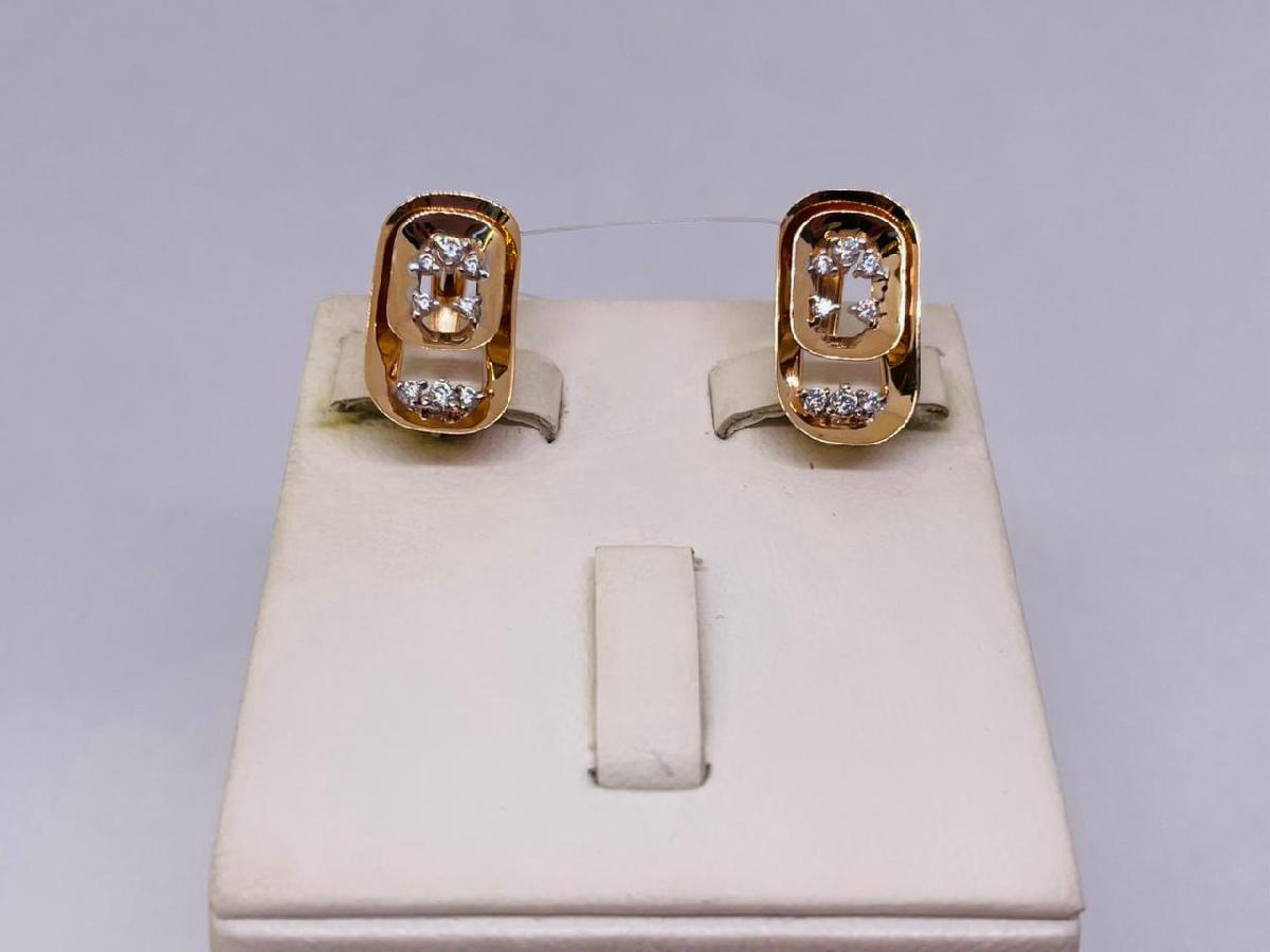 СЕРЬГИ С КАМНЯМИ (Au 585)