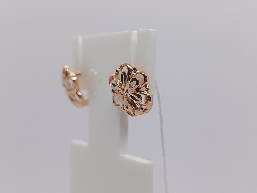 СБКМ585 СЕРЬГИ БЕЗ КАМНЯ (Au 585)