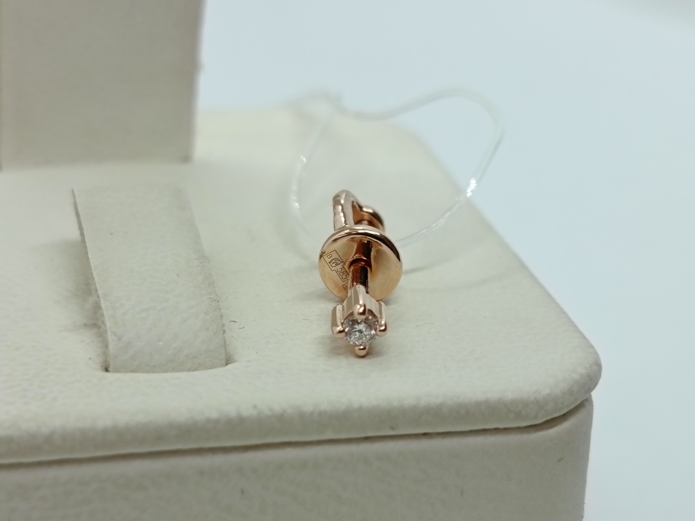 СЕРЬГИ ПУСЕТА бриллиант (Au 585)