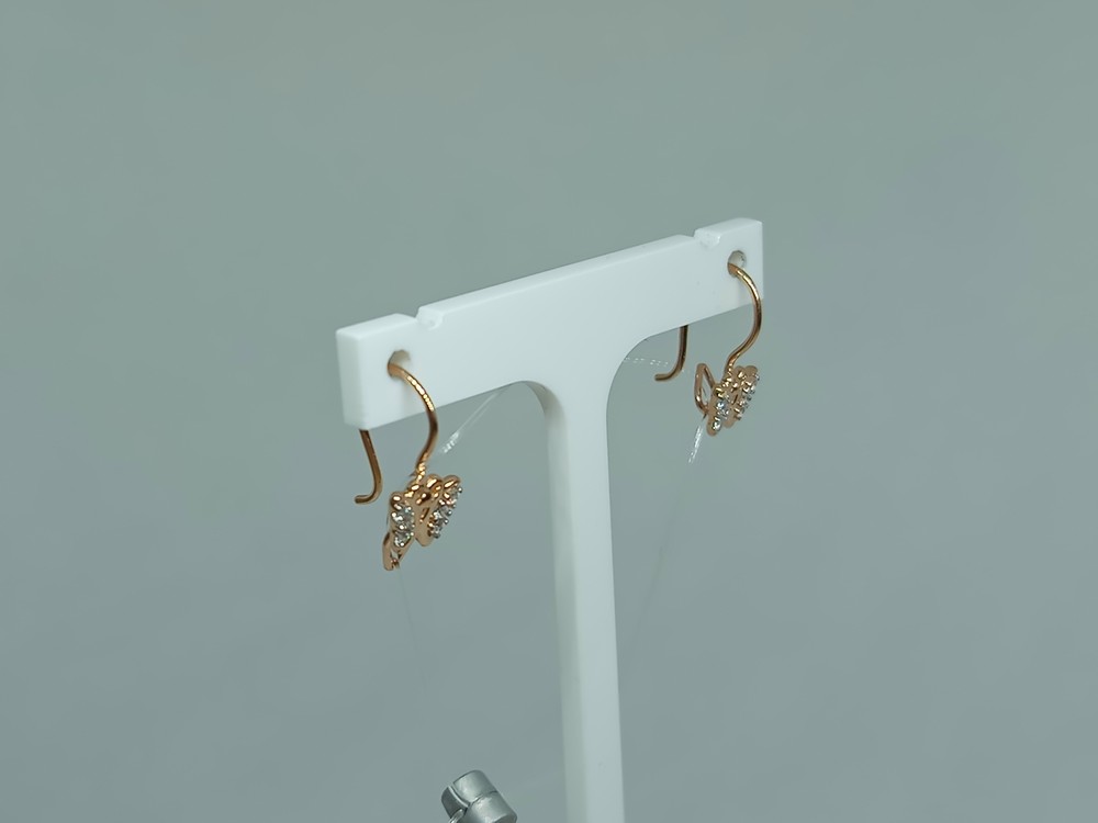 027123 СЕРЬГИ С ПЕТЕЛЬКОЙ (Au 585)