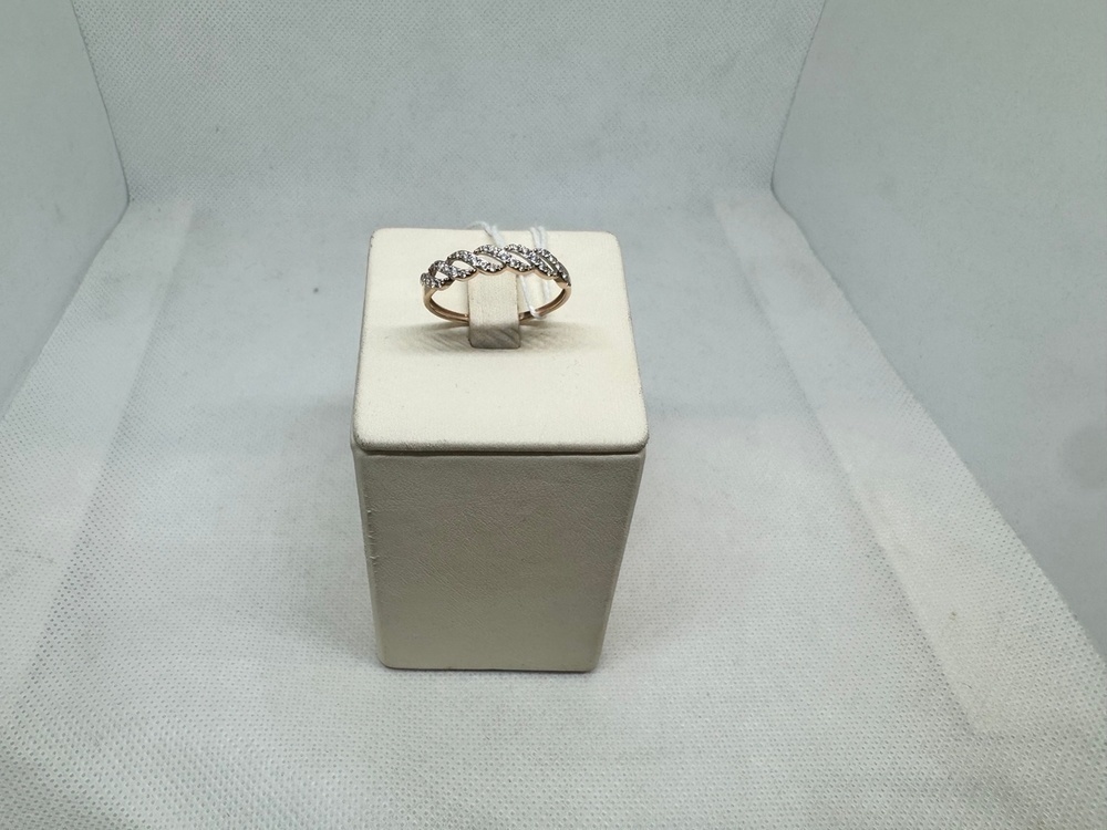 КОЛКМИ375 КОЛЬЦО С КАМНЯМИ (Au 375)