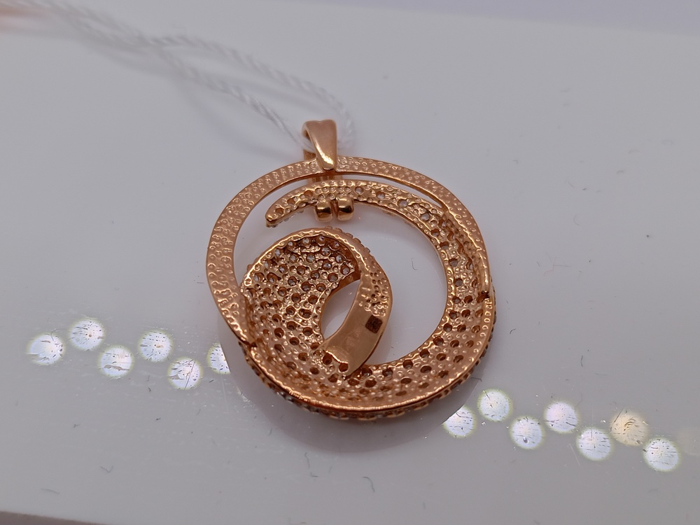 ПОДКМИ585 ПОДВЕСКА С КАМНЯМИ (Au 585)