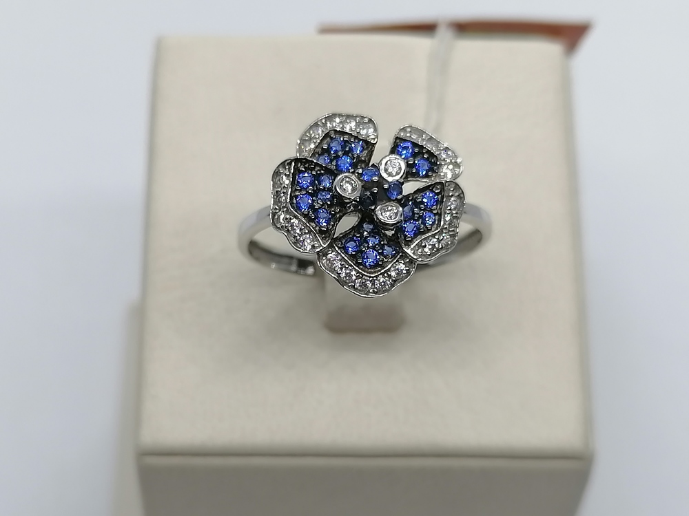 КОЛКМИ585 КОЛЬЦО С КАМНЯМИ (Au 585)