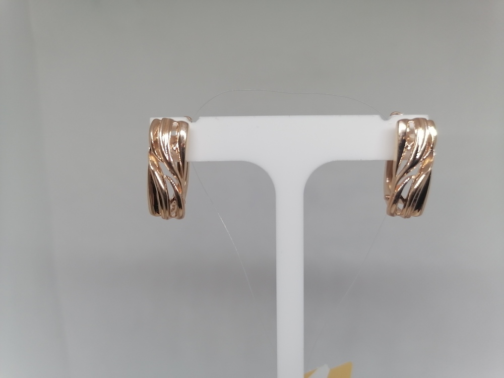 СЕРЬГИ БЕЗ КАМНЯ (Au 585)