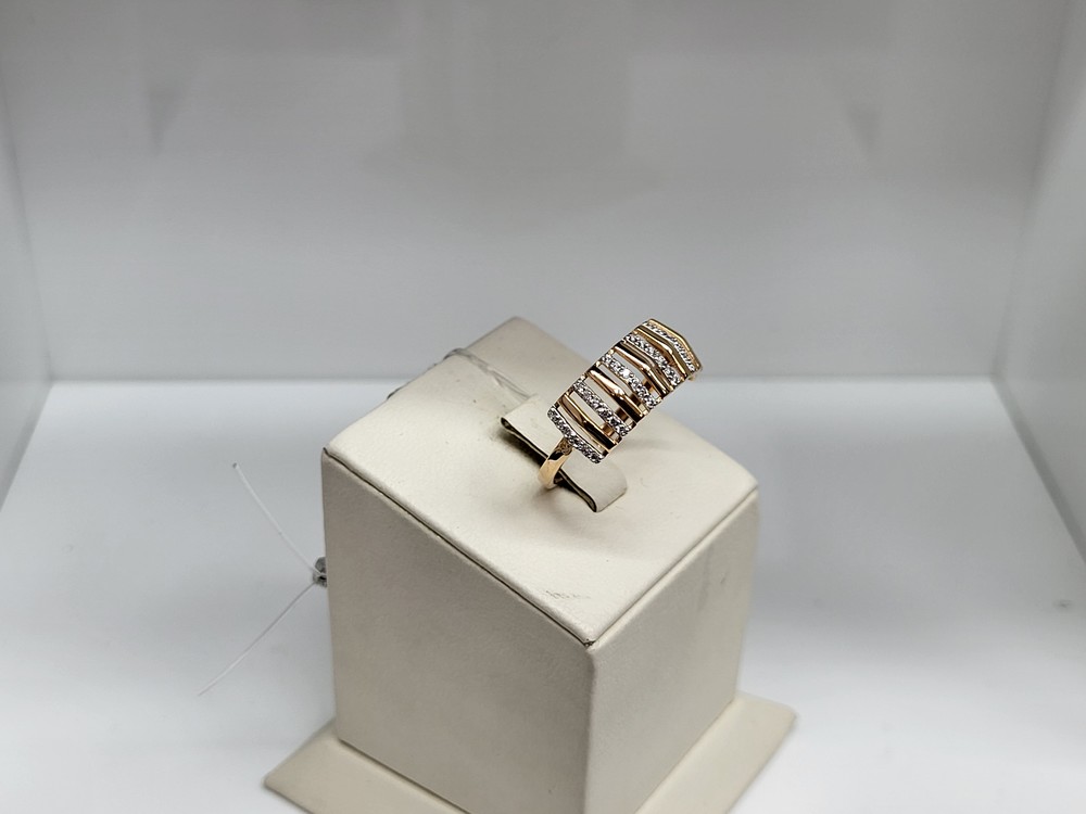 КОЛЬЦО С КАМНЯМИ (Au 585)