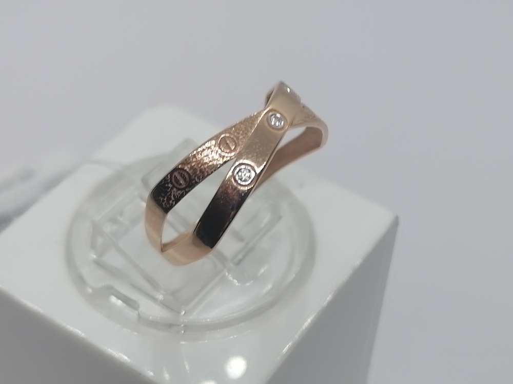 К13215312 КОЛЬЦО С КАМНЯМИ (Au 585)