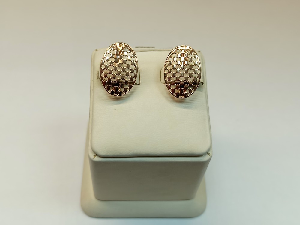 СЕРЬГИ БЕЗ КАМНЯ (Au 585)