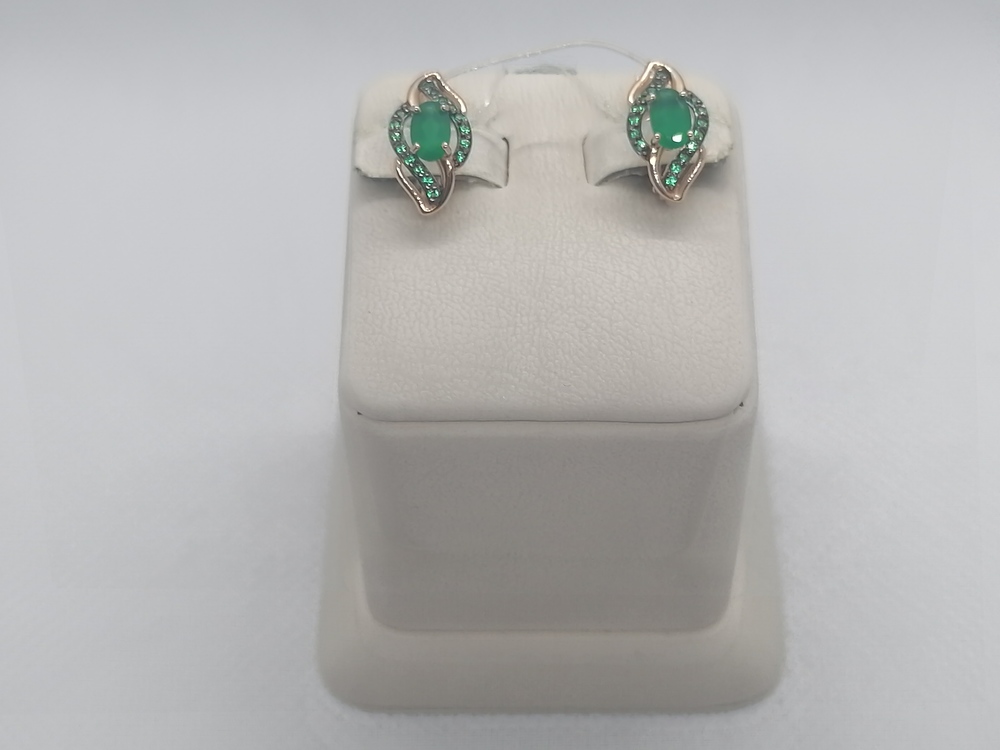 СЕРЬГИ С КАМНЯМИ (Au 585)