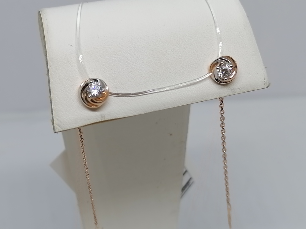 СЕРЬГИ С КАМНЕМ (Au 585)